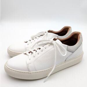 Bruno Magli Salvatore Leather Casual Sneaker Shoes Men's White Size US11 EU44